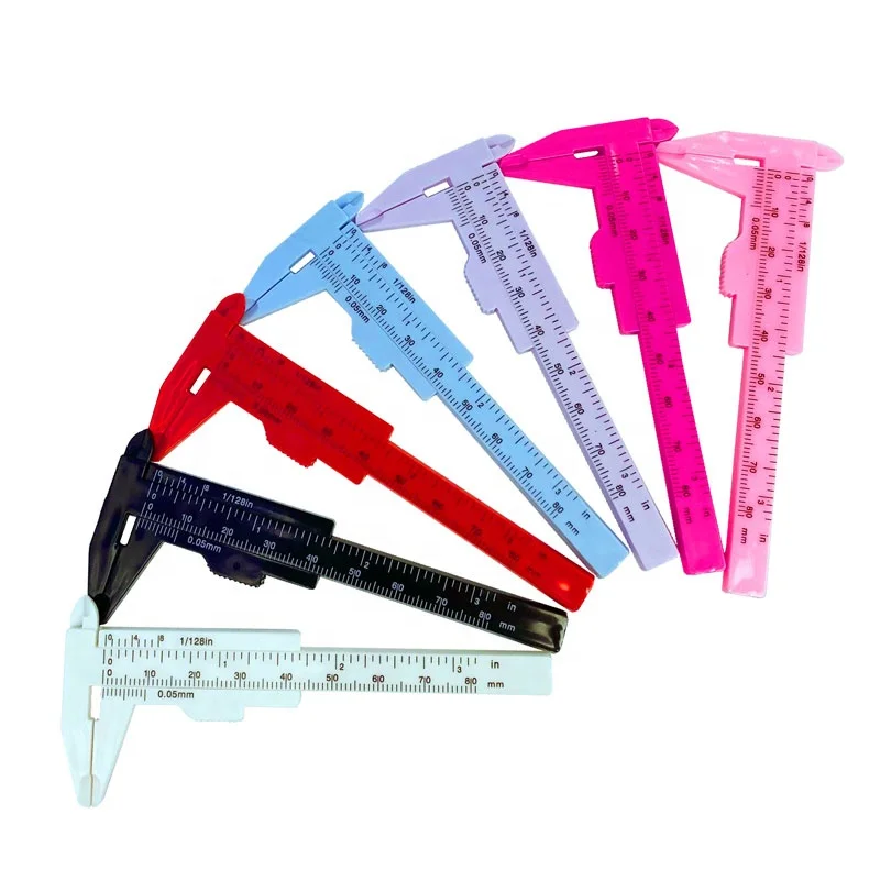 Wholesale Tattoo Training Academy 80mm Mini Permanent Plastic Measuring Makeup Eyebrow Ruler