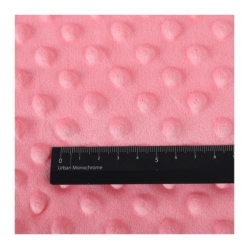 
Wholesale Cheap Price 100% Polyester Baby Blanket Fabric Plush Minky Dot Fabric// 