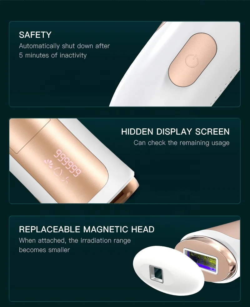 New Hair Remover Machine Mini Ipl Epilator Pulsed Light Laser Hair Removal Device for Home Use