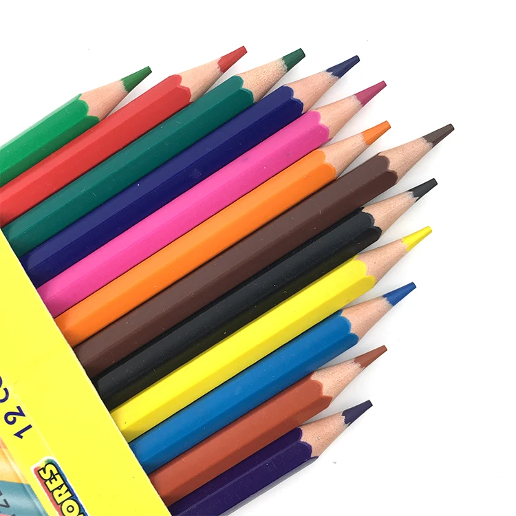 3.5 inch 12 color OEM colored pencils