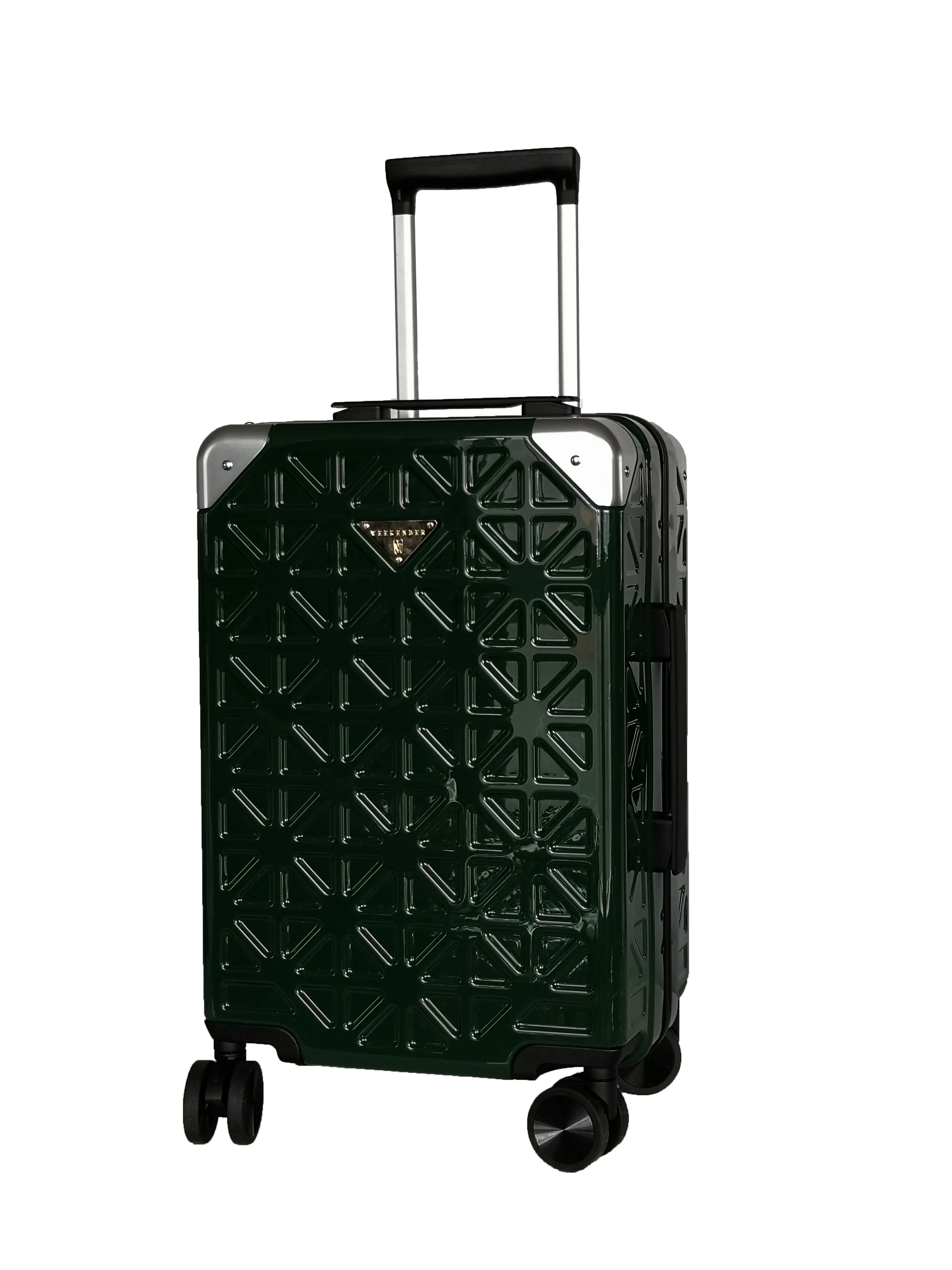 Weekender ABS Ladies Hard Plastic Aluminium Carry on Trolley Travel Luggage Bag