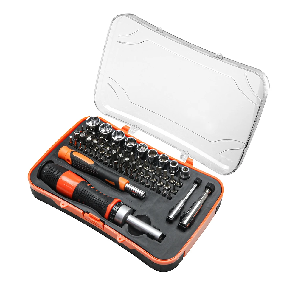 
65pcs Repair Tool Kit Ratchet Socket Screwdriver Set Household Precision Screwdriver Set for Home Electronic 