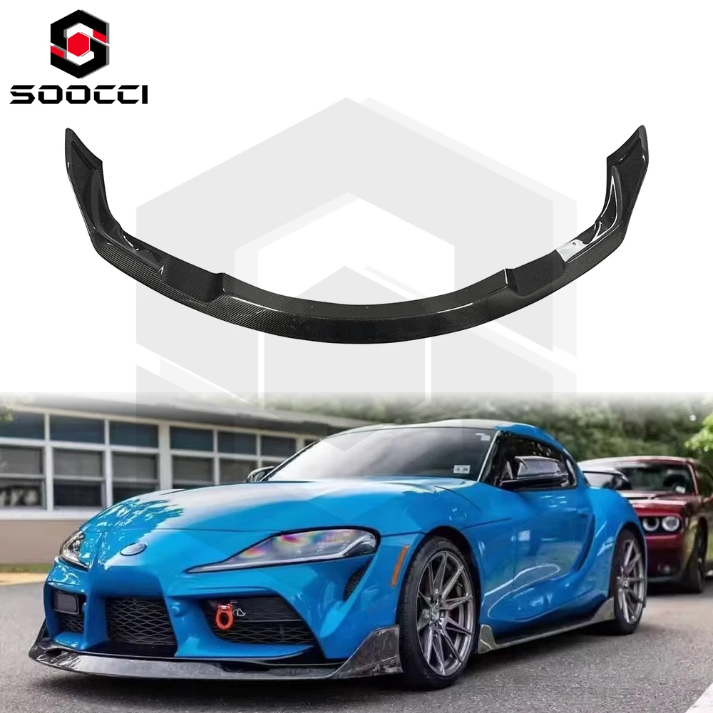 AG Type Carbon Fiber Supra A90 Front Lip for Toyota Supra GR MK5 A90 A91 Front Bumper Spoiler Lip Under Lip Splitter Front Scoop