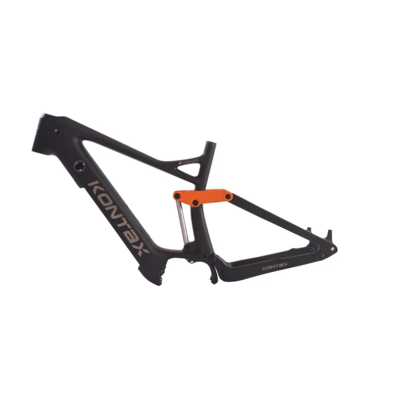 Enduro EMTB bike carbon frame full suspension Ebike mountain bike carbon fiber frame  fit for Bafang motor