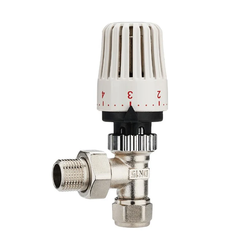 High quality brass thermostat valve connected hydronic heating radiator fitting radiator valves