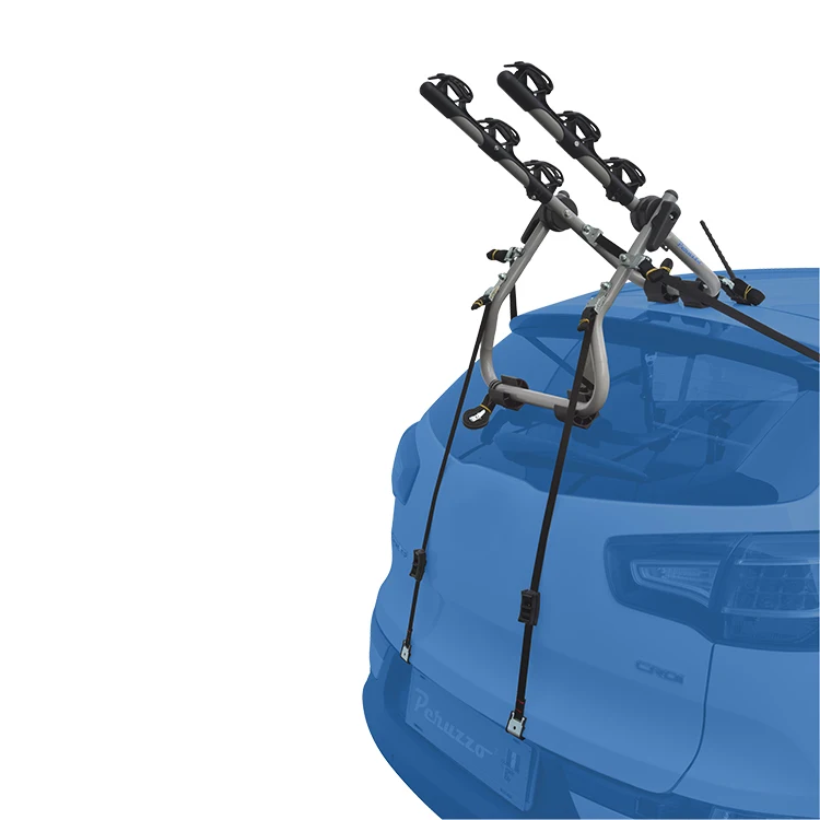 Top Quality Italian Design Light Grey 45Kg Load Steel Trunk Bike Carrier Rack Car Bicycle Carrier