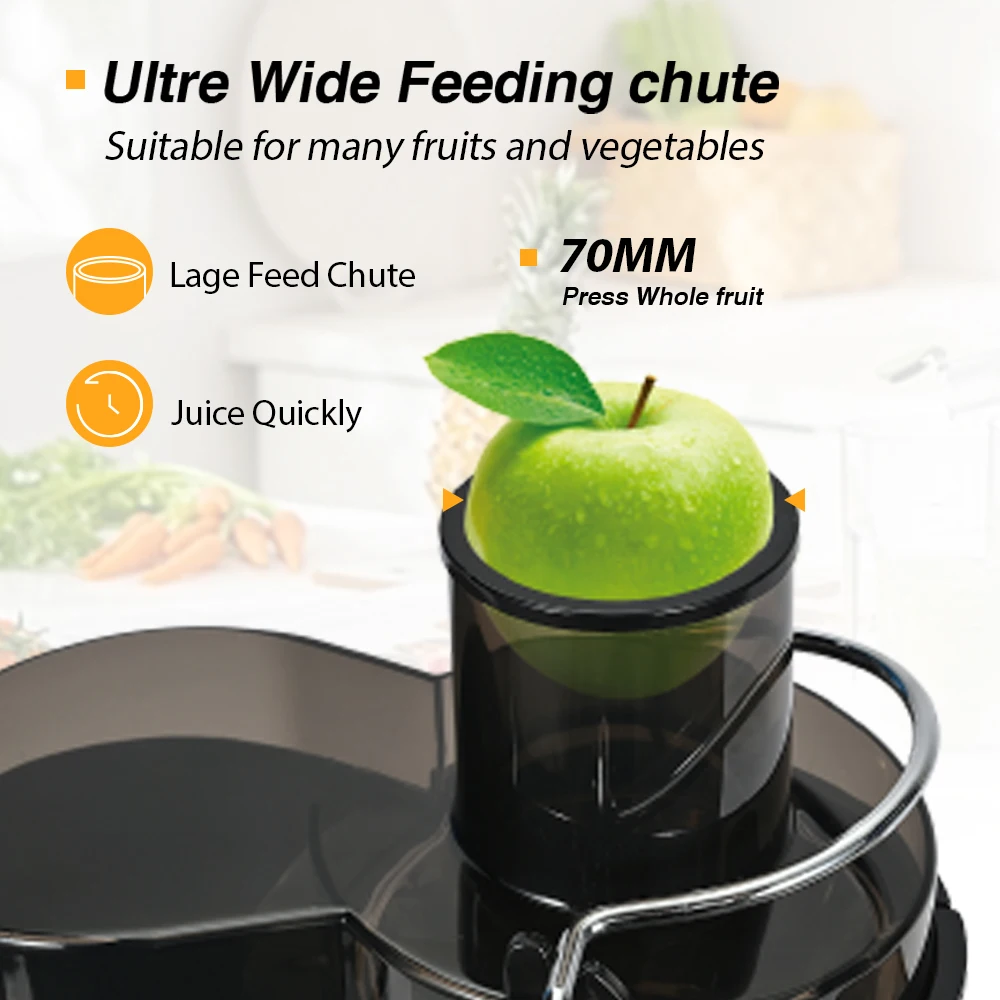 Centrifugal Juice Extractor Maker Wide Mouth Juicing Machine BPA-Free Juice for Fruits Veggies Juicer Machine