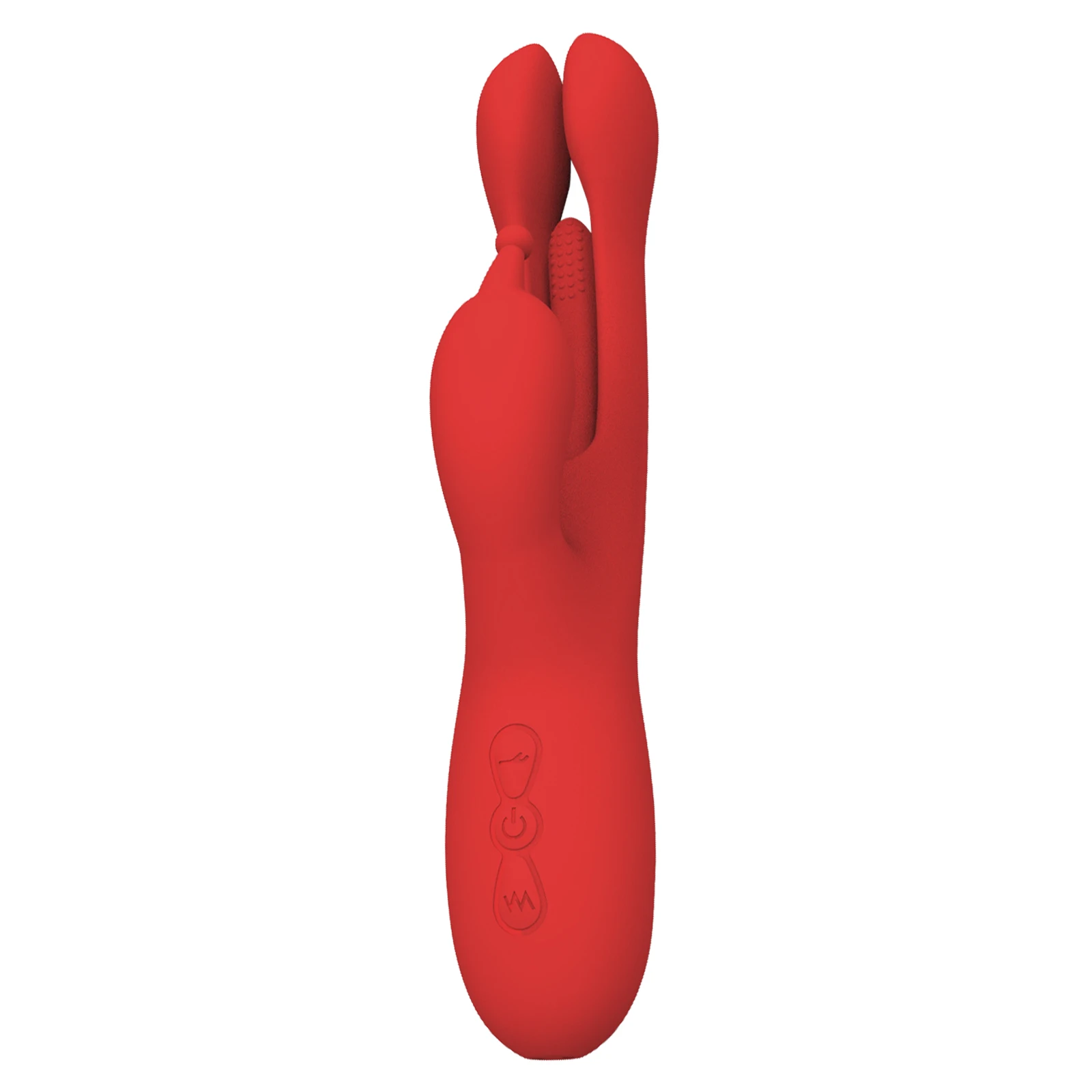 Nezend Manufacture Pleasure Patting Double Head Versatile Female Red Sex Toy Dildo Vibrator for Women Toys