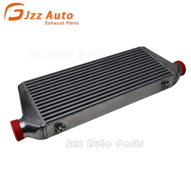 JZZ Auto spare parts aluminum car universal intercooler radiator 63mm inlet 63mm outlet
