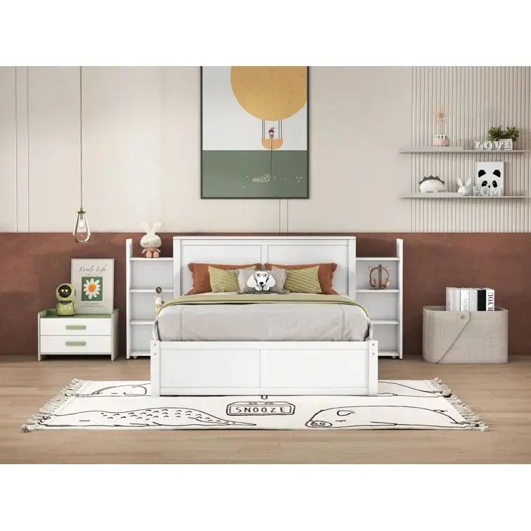 Factory Direct Sale Wooden House Frame Loft Bunk Bed Children Bed