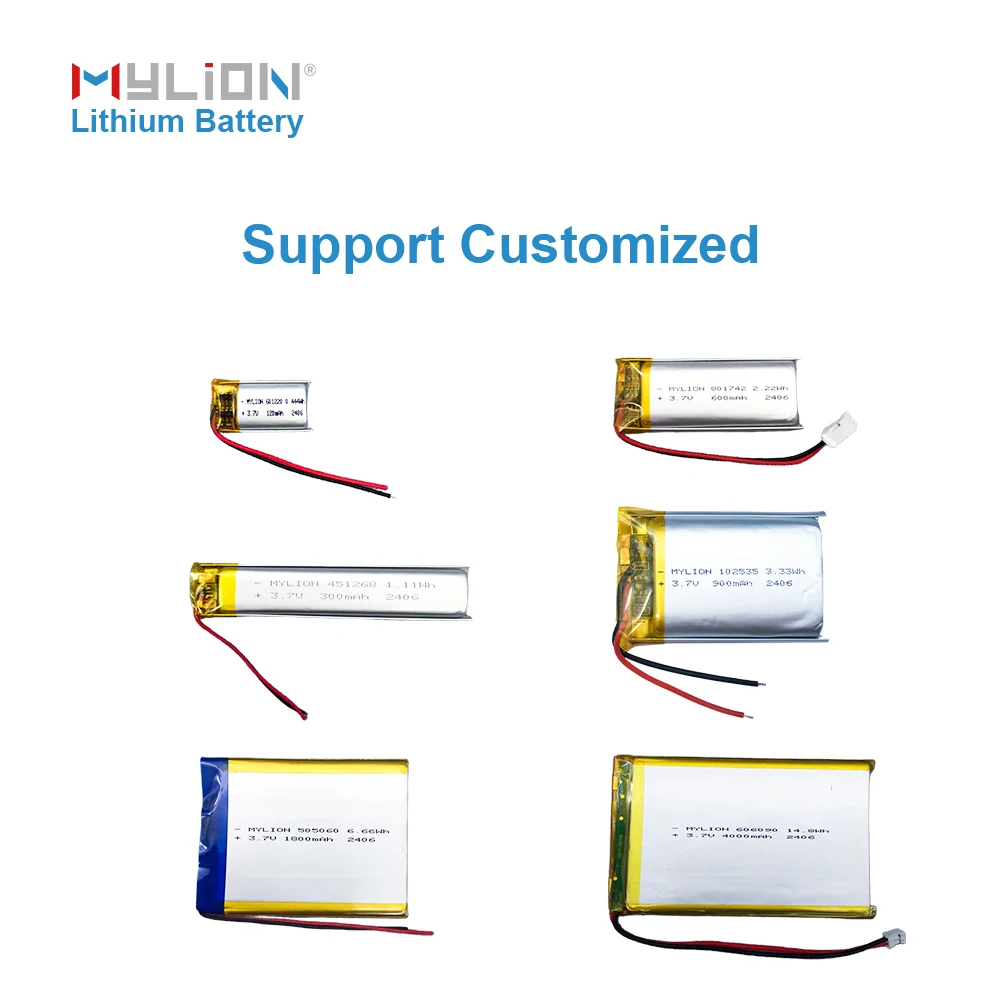 Manufacturer 250mAh 300mAh 1000mAh 1300mAh Lithium Polymer Battery Pack 3.7V 7.4V 11V Lipo Battery 3.7V rechargeable battery