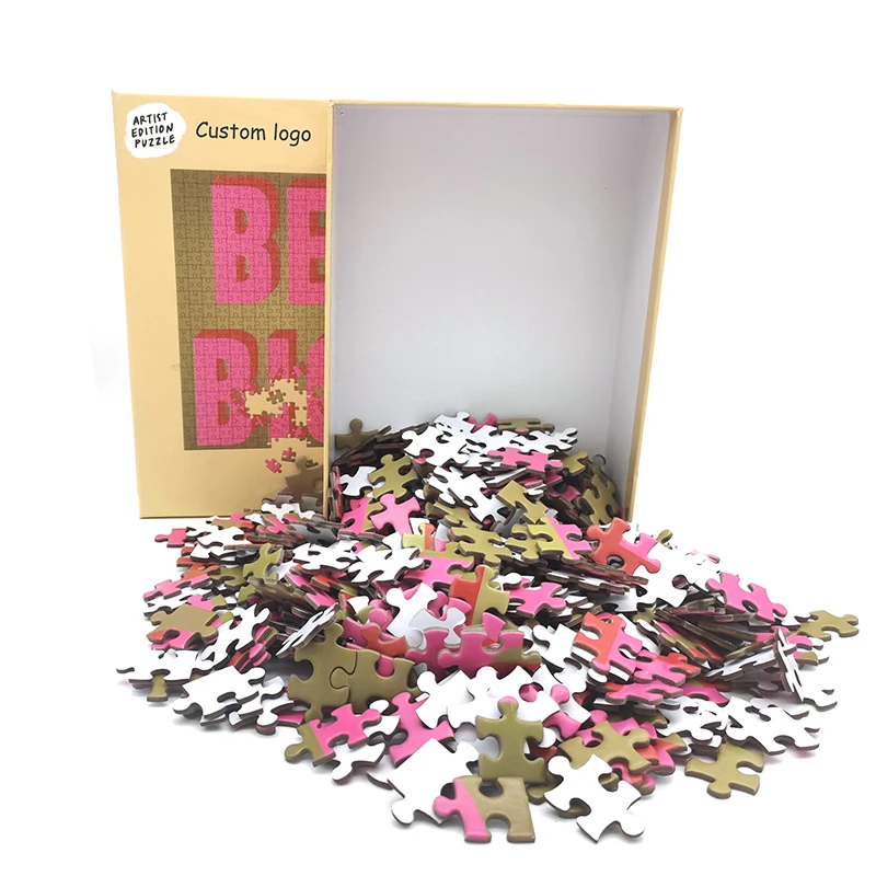 Free Sample Custom Personalized Super Hero Cartoon 1000pcs Adult Paper Jigsaw Brain Puzzle Game