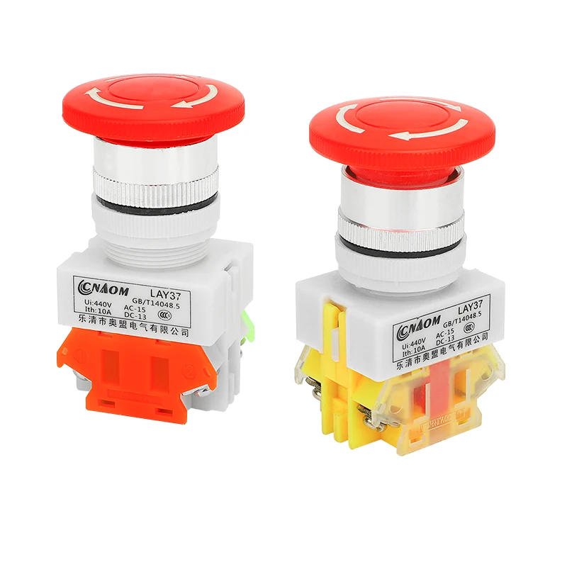 Cnaom Quick response one NC Industrial emergency stop mushroom head emergency stop button