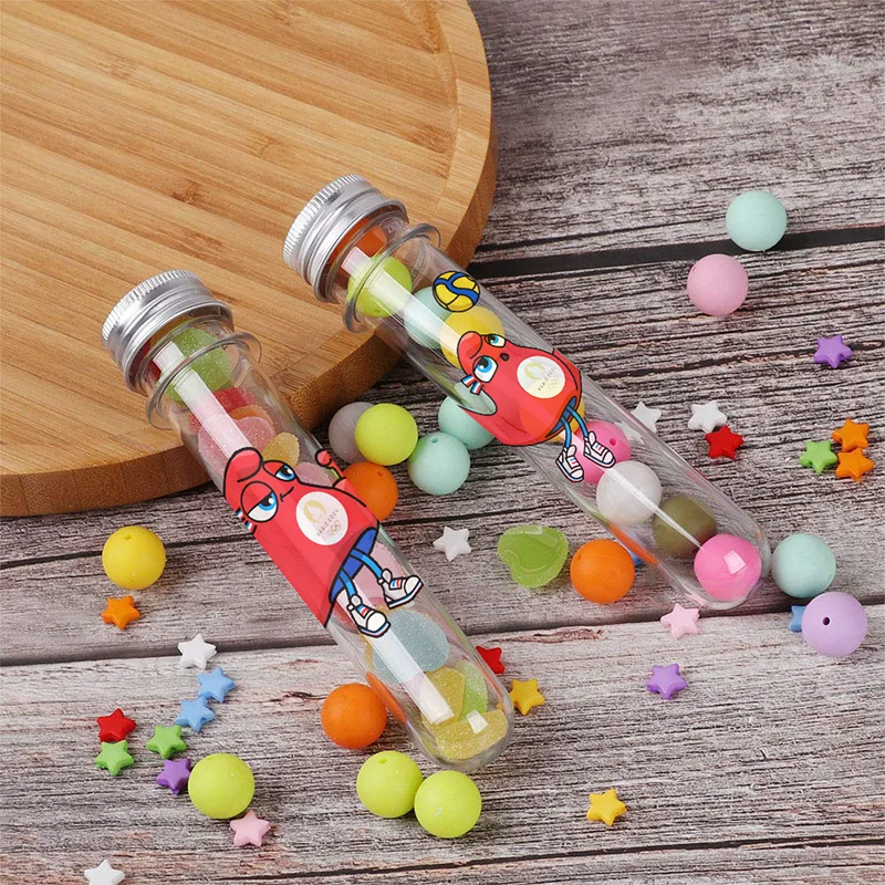 The Phryges plastic  test tubes   40ml round bottom test tube food grade    plastic tube for bath salt packing