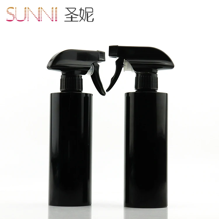 In Stock 400ml Cylinder Black Air Freshener Car Cleaning Plastic Mist Trigger Spray Bottle Sprayer Bottle