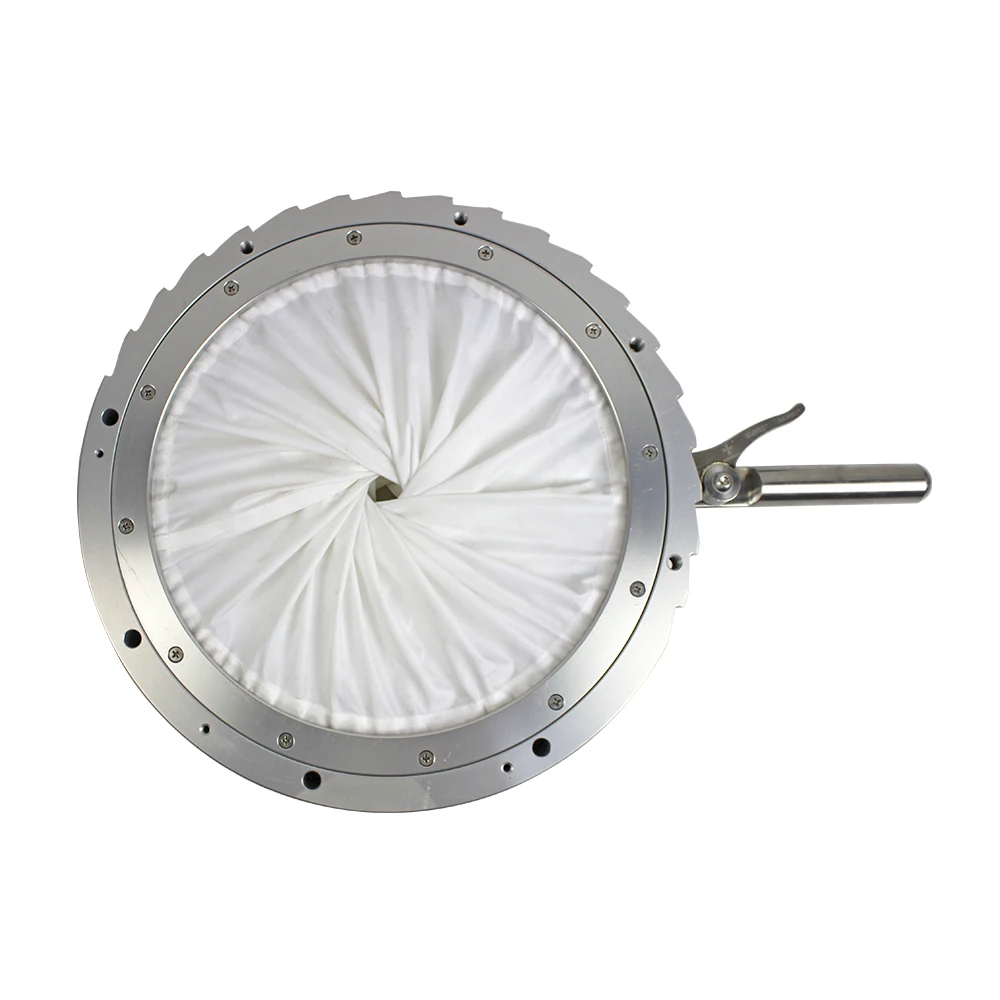 Aluminum AD Iris Valve with sleeves nylon material DN80/DN100/DN150/DN200/DN250/DN300/DN380/DN450