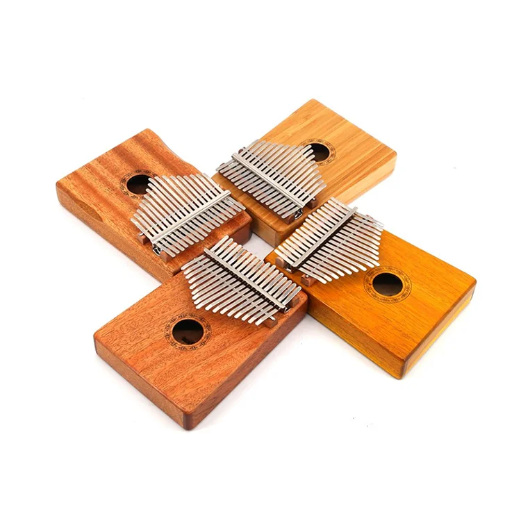 
China Manufacturers New Style African 17 Keys Bass Wooden Acacia Koa Maple Mahogany Solid Wood Thumb Mbira Finger Piano Kalimba 