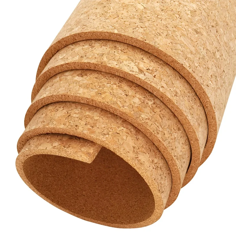 Factory Wholesale Nature Color High Quality Cork Sheet Rolls Can Be Used For Wall Thick Cork Board