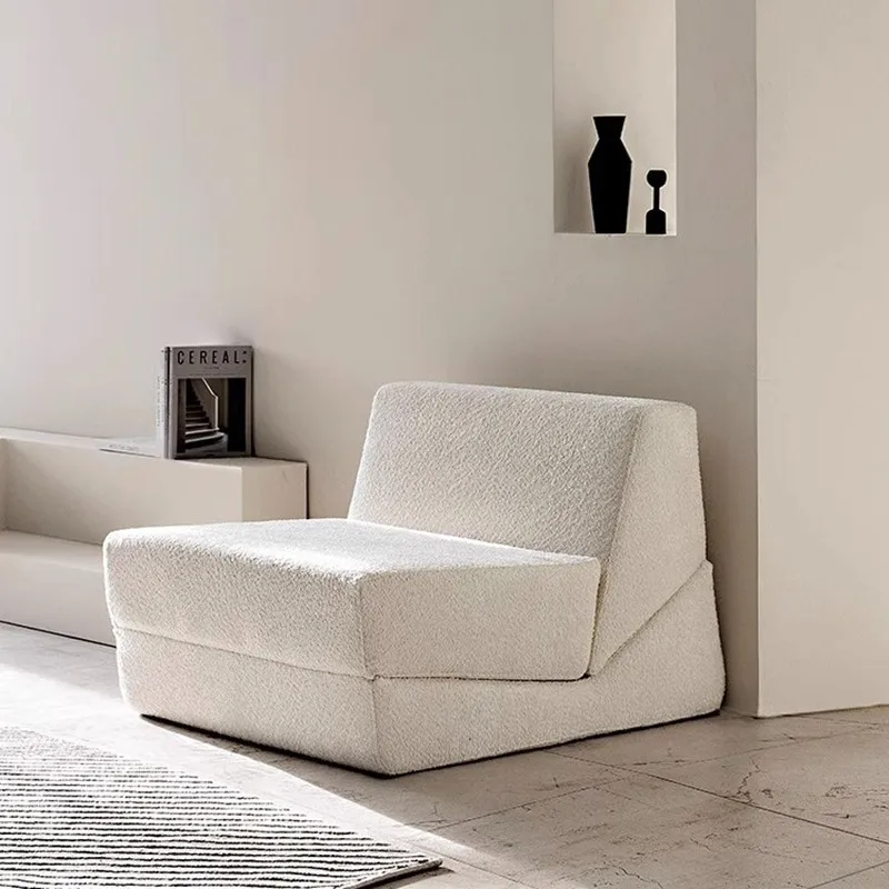 Foldable Single Sofa Bed living room sectional couch Modular recliner vacuum sealed compressed foam fabric sofa chair furniture