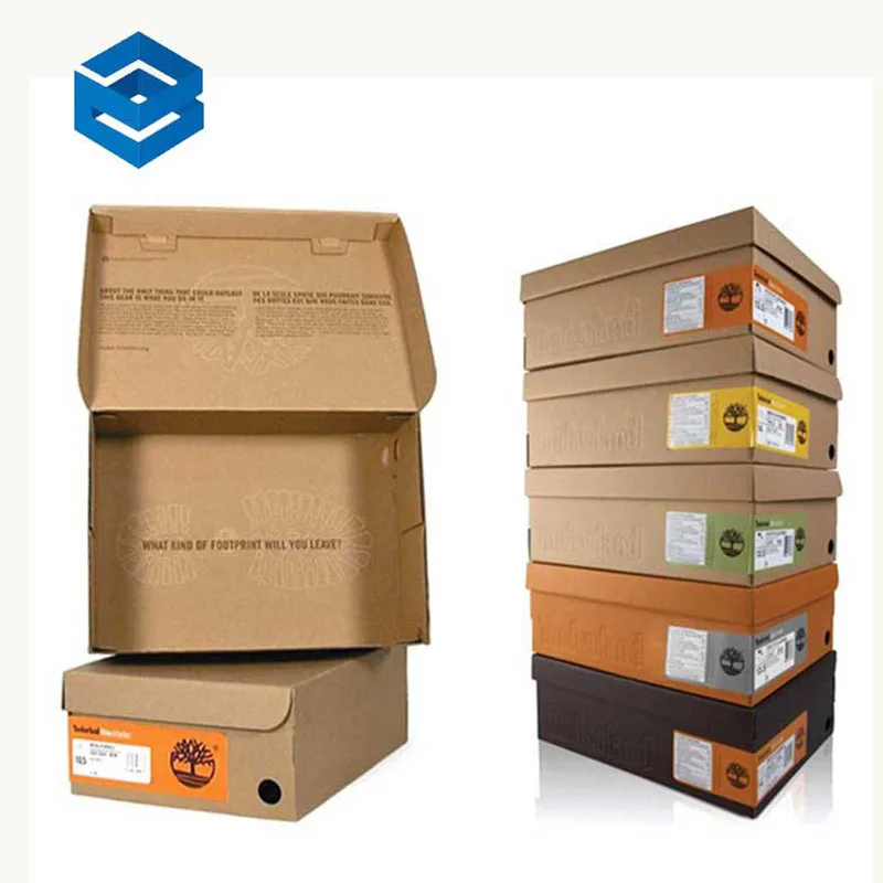 Fashion Packing Movement Shoe Boxes Bulk Printing Color High Quality Cardboard Empty Shoe Paper Box