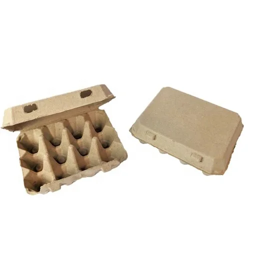 Disposable Egg Custom Packaging Paper Pulp 12 Cells Carton New Style 3x4 Dozen Bulk Price