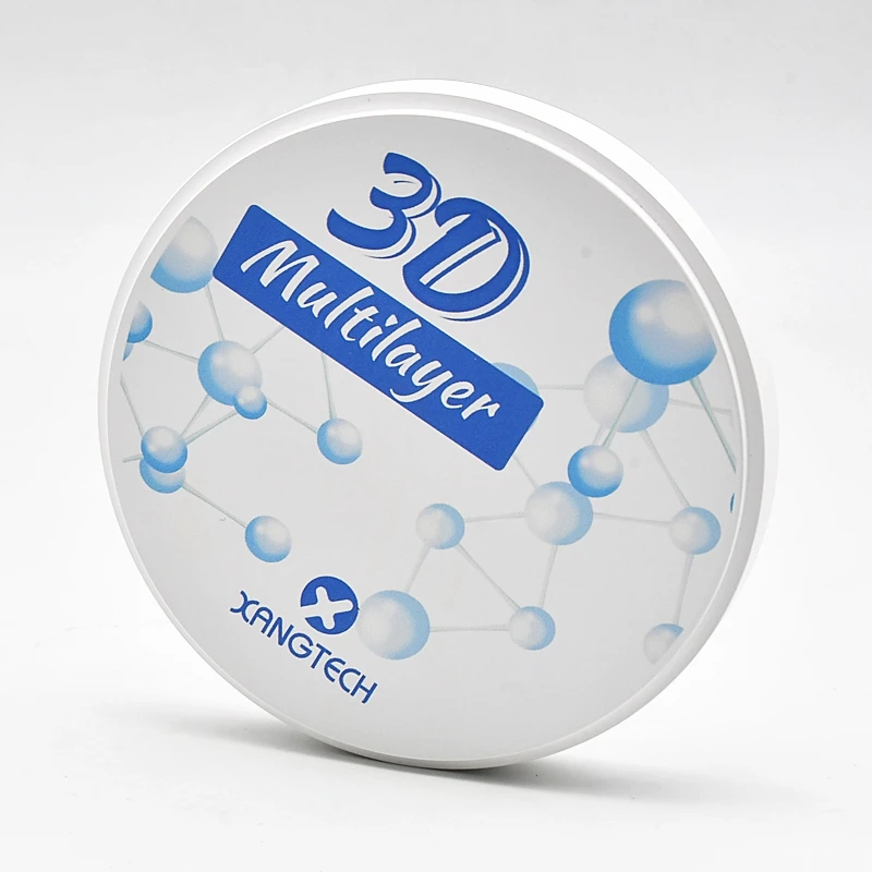 3D multilayer SST preshaded cad/cam dental zirconia block with 16 colors