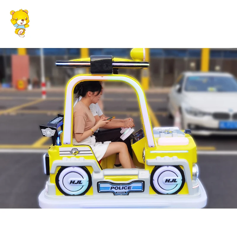 HAOJILE Outdoor Amusement Park Indoor Play Zone SAWT and Cop  Car with Roof Driving Car game machine