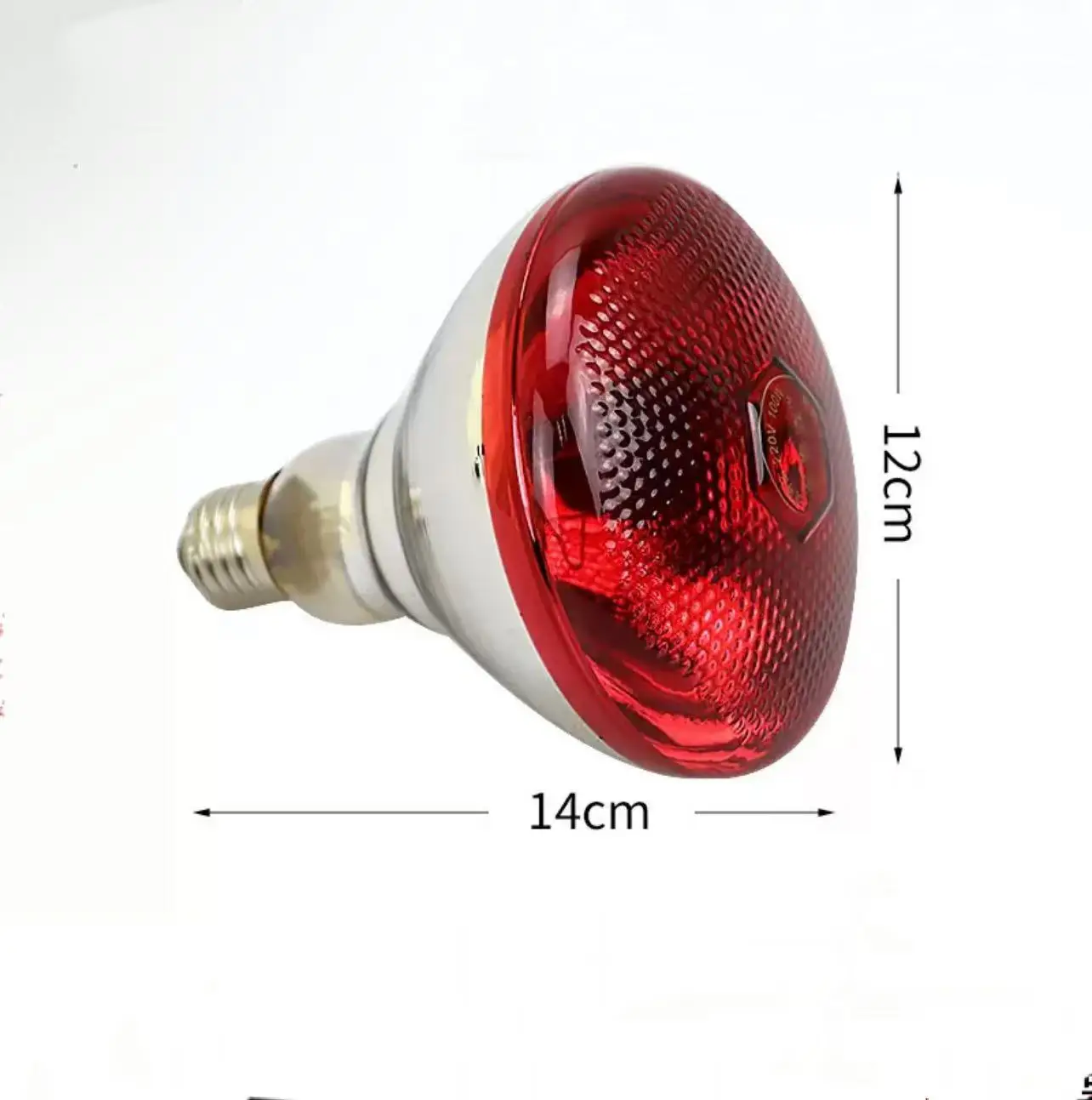 High quality waterproof quartz glass thickened linen pig breeding lamp 100w 150w 200w 250w 275w infrared poultry heating lamp