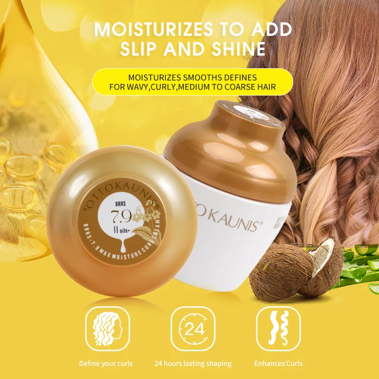 BRRS Private Label Wholesale Nature Moisturizing Curl Defining Curling Cream For African Curly Wave Hair Styling Curly Cream