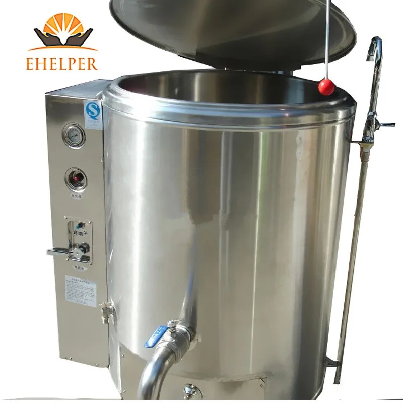 Vacuum jam jacketed soup brew kettle/Steam cooker/Jacketed cooking pot