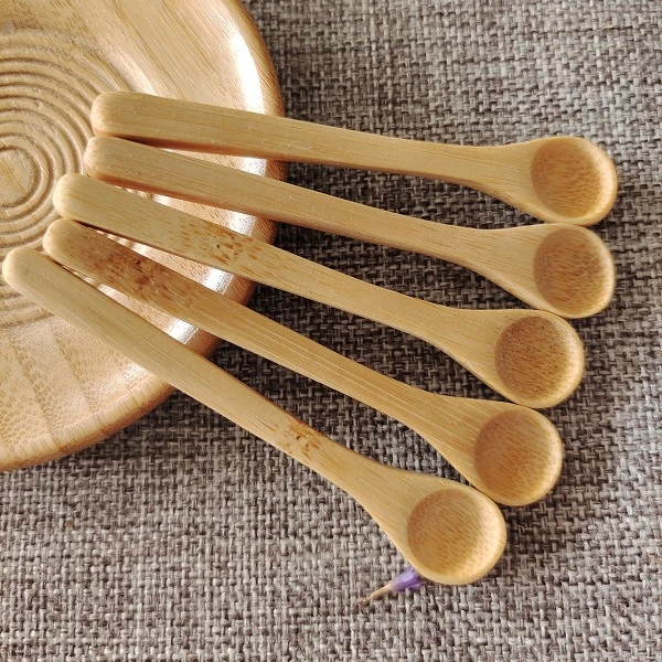 Customizable Small bamboo spoon mini wooden spoons wooden spoon cosmetic