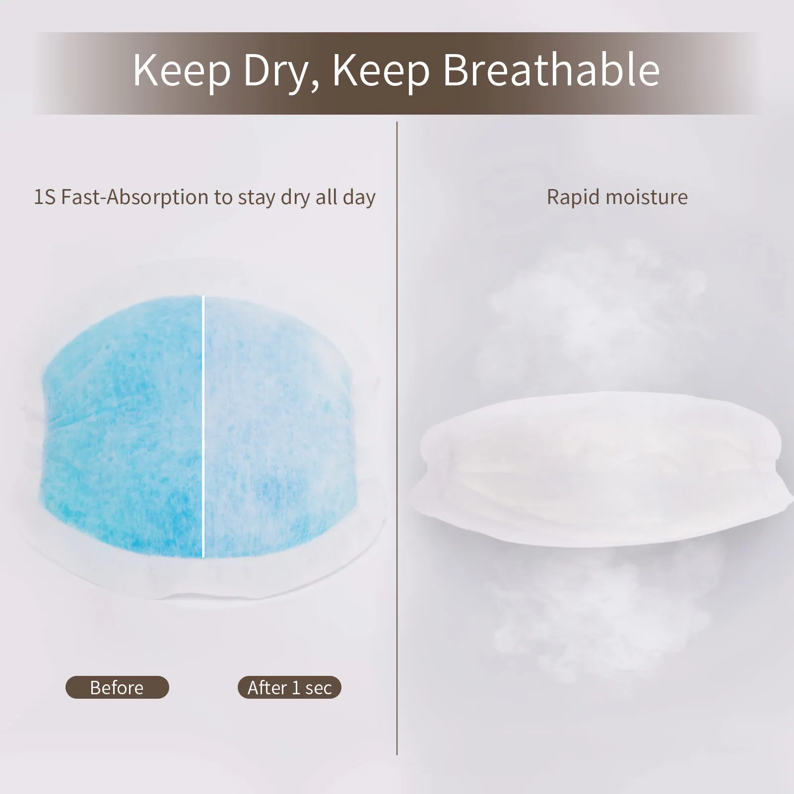 Absorbent Nursing Pads for Breastfeeding Care Disposable Maternity Breast Pads with Leakproof