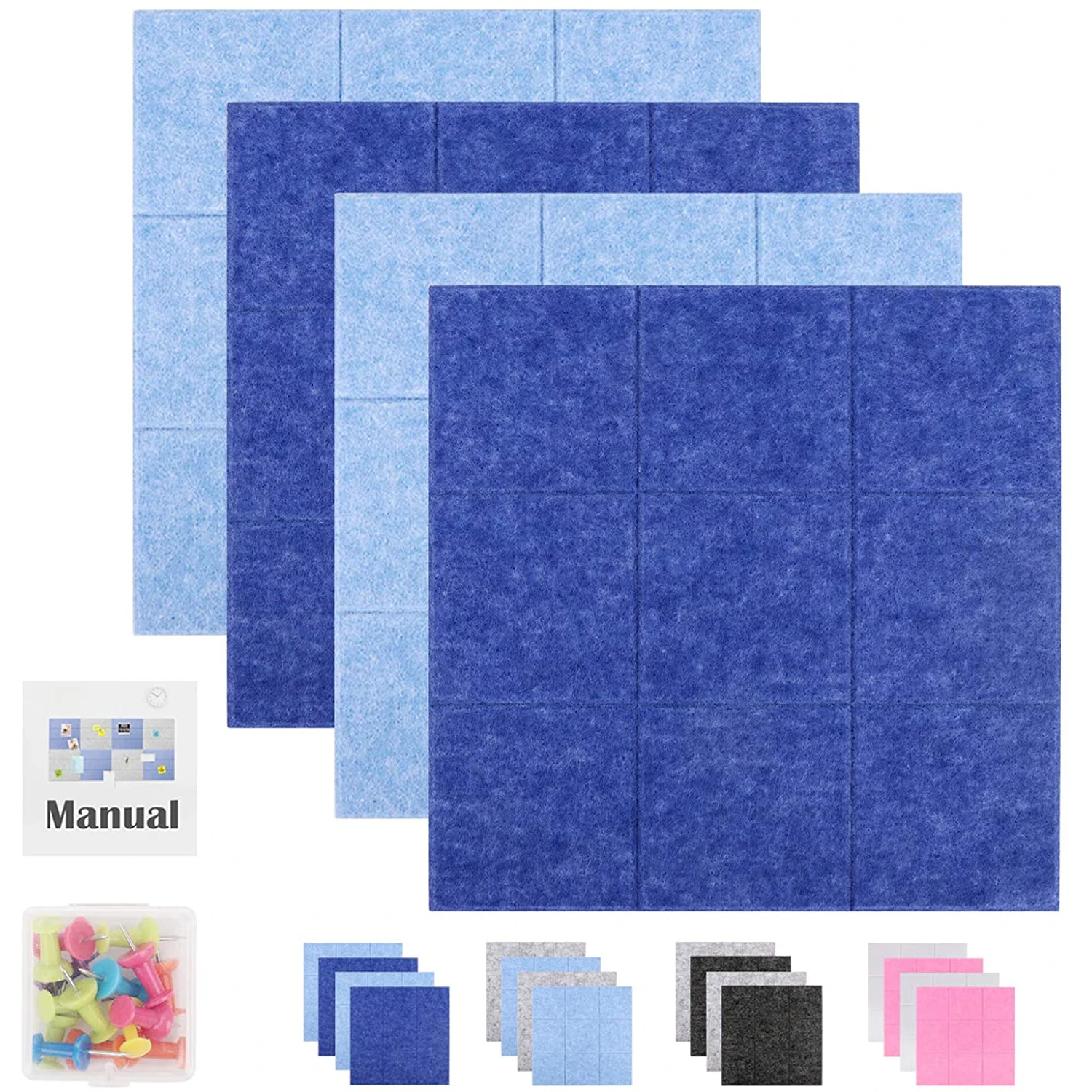 Home Decor Push Pin Board Message Bulletin Board acoustic felt panel polyester felt panel felt acoustic panel for home