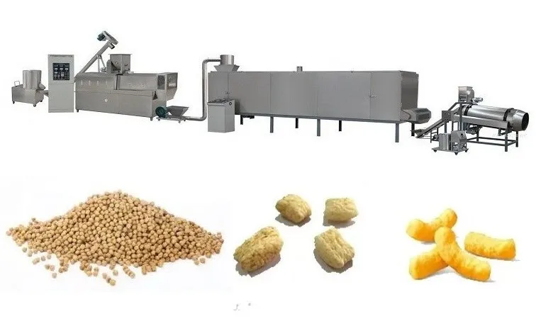  puffs snacks extruder machine