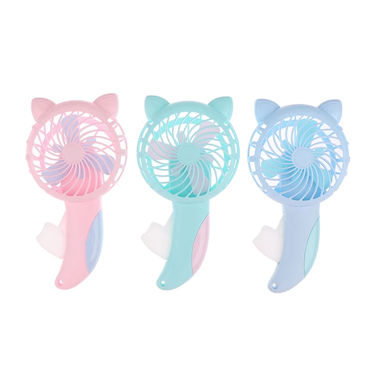 Лидер продаж мини портативный пластиковый веер ручной домашний милые Мультяшные игрушки подарок Ручной