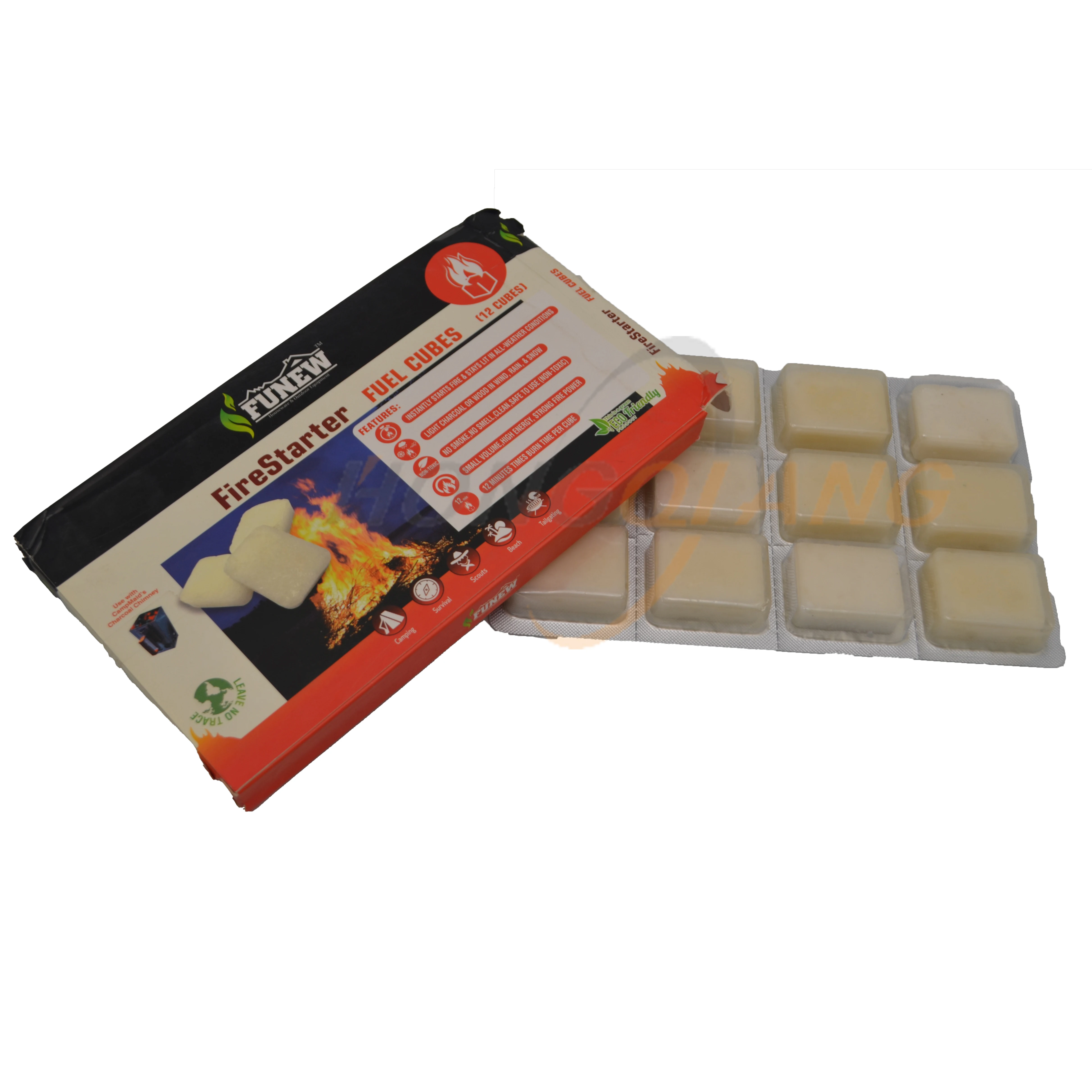 Hexamine BBQ Accessories barbecue Fire Lighter Waterproof solid alcohol fuel tablet Folding Mini Pocket Metal stove HQS-012