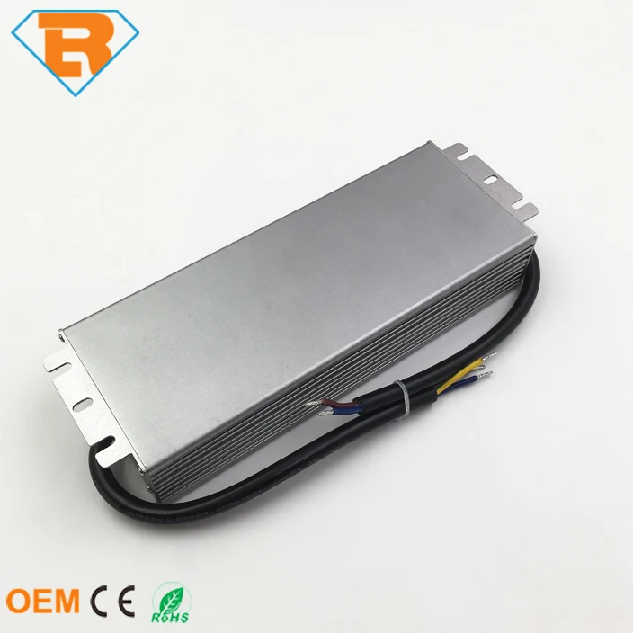 IP67 Iron Shell Waterproof LED Power Supply 200W AC170V-AC260V to DC12V DC24V for led strip led module lighting