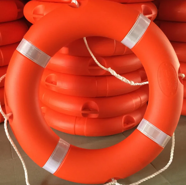 High Quality Marine Safety Buoy SOLAS Approved 2.5kg Rescue Buoy Adult Kids Life Saving Ring with Reflective Tapes