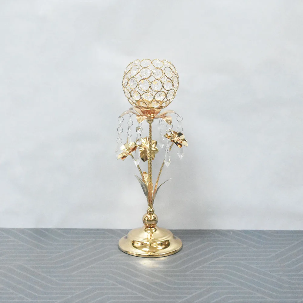 metal candle holder Set of  crystal candlestick holder metal candle holders lanterns candle jars