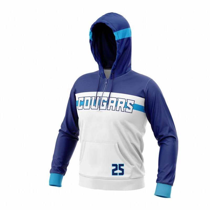 Wholesale 100% polyester custom full sublimation warm up basketball shooting shirts with hood