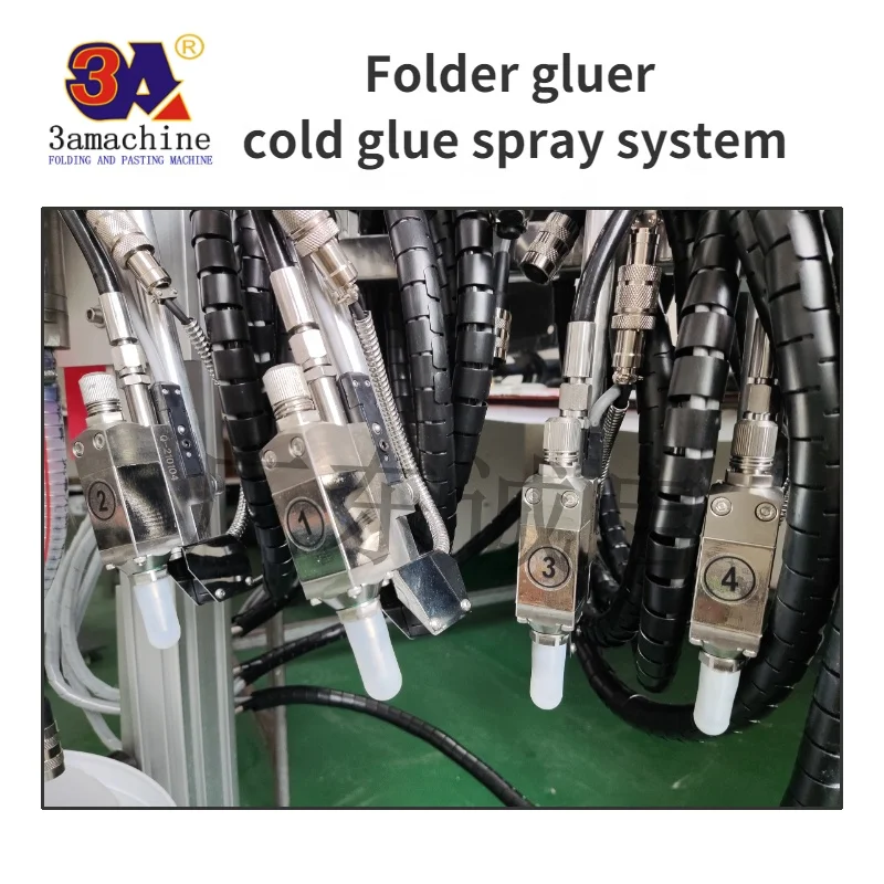 3a machine pasting paper glue machine cold glue spray gun cold glue application system