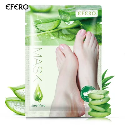 EFERO Moisturizing Nourishing Peeling Exfoliating Natural Aloe Vera Extract Foot Mask