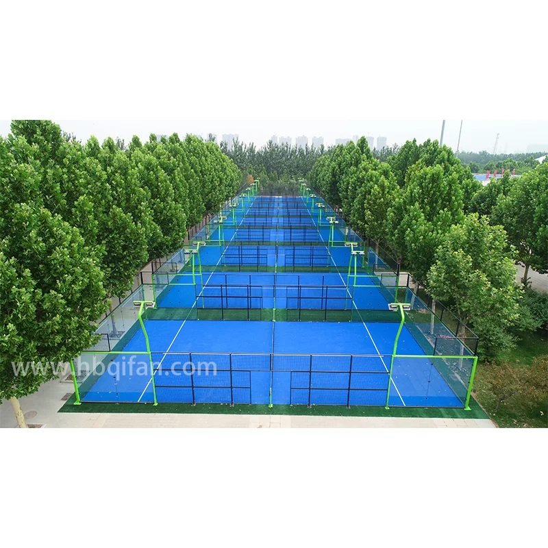Gold Supplier Customized Outdoor Indoor Panoramic Abs Frame Paddle Tennis Courts Pistas De Padel