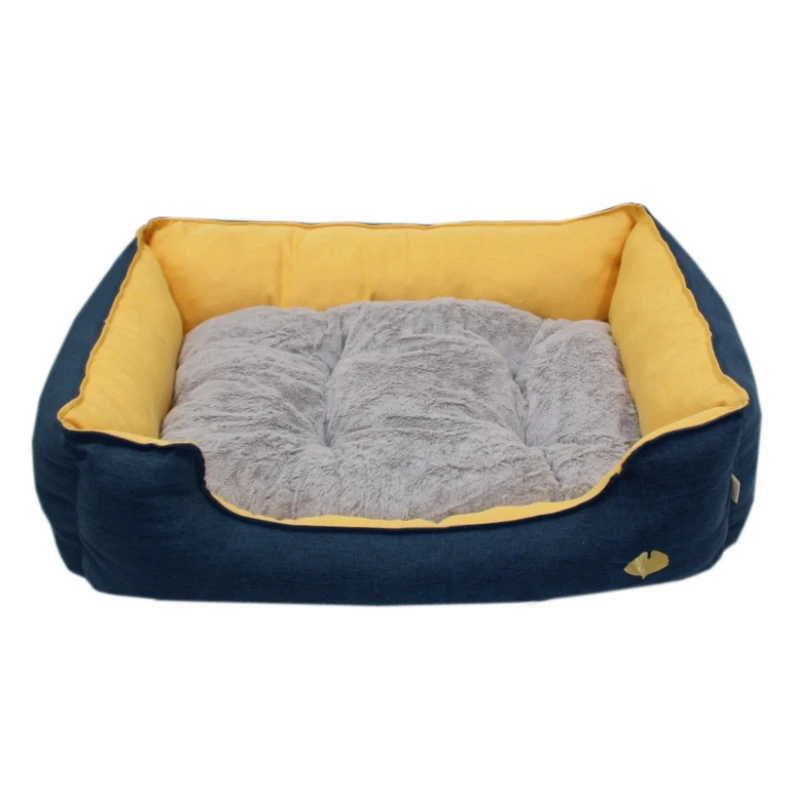 PET835 Pet House Comfortable Soft Knit Brush+Van Gogh Flax+PV Fur+Oxford Dot+PP Cotton Cat Nest Bed