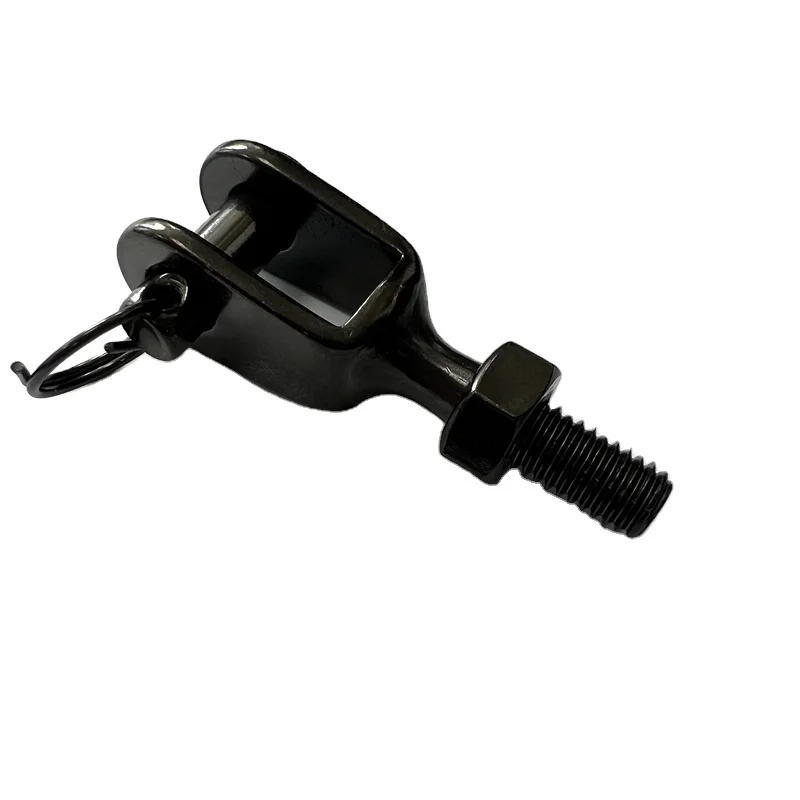 SS316/304 Stainless Steel Swage Stud Terminal Rigging Hardware Wire Rope Fittings Cable Accessories Rigging Screw  Black