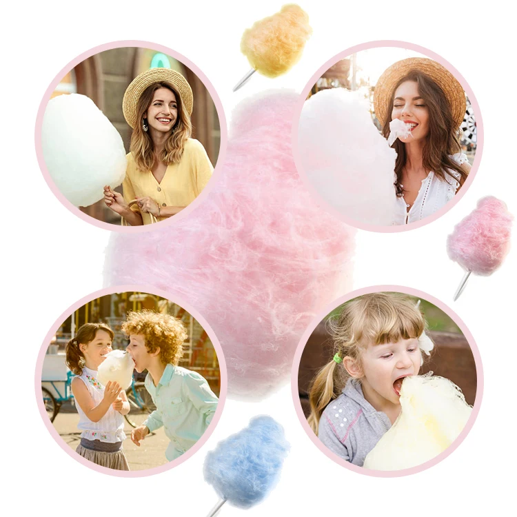 High Quality Flower Sugar Cotton Candy Floss Machine Maker Commercial Electric 110v 220v 50hz 60hz For Sale Cotton Candy Machine