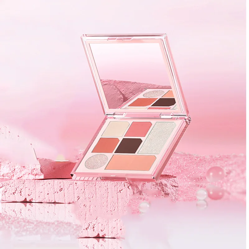 OEM/ODM High Pigmented Eye Shadow Custom Your Own Brand Cosmetics 7 Colors Cruelty Free Eyeshadow Palette