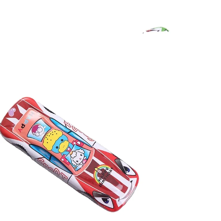 Promotional School Car Shape Double Layer Stationery Box/Pencil Case