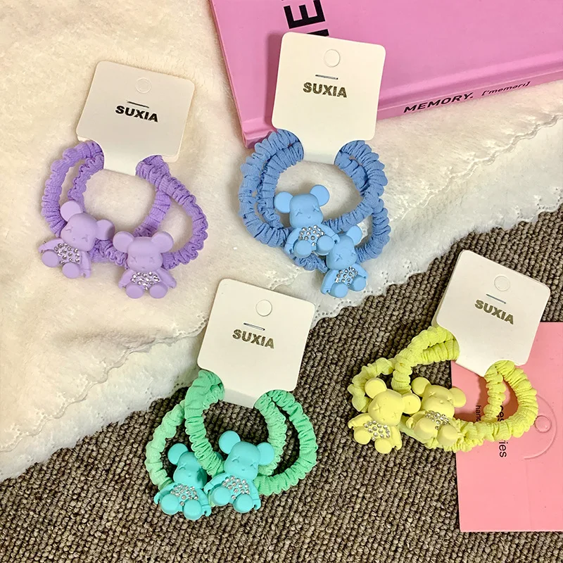 wholesale Bear Hair Ties Girls Hair Bands oem Hair Ties For Girls Fashion Accessories