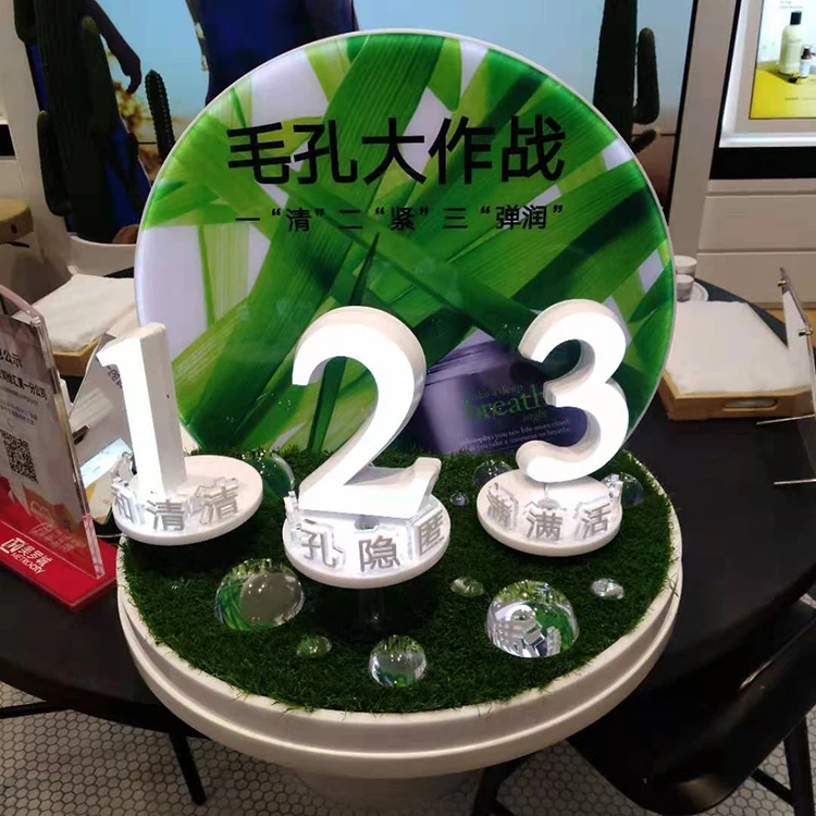 Acrylic Cosmetic Display Stands Accessories Cardboard Makeup Display Chips Display rack